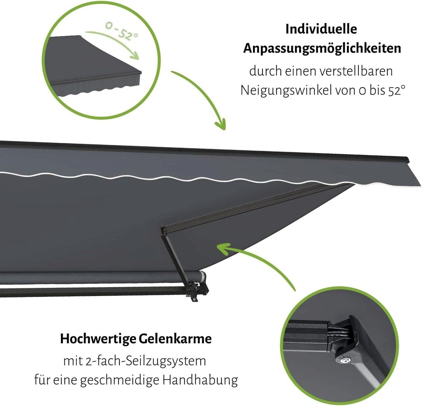 Tende da sole: Gelenkarmmarkise START 250x200 anthrazit – Nuovo e nell'imballaggio originale da Bottighofen venduto da zaap 6