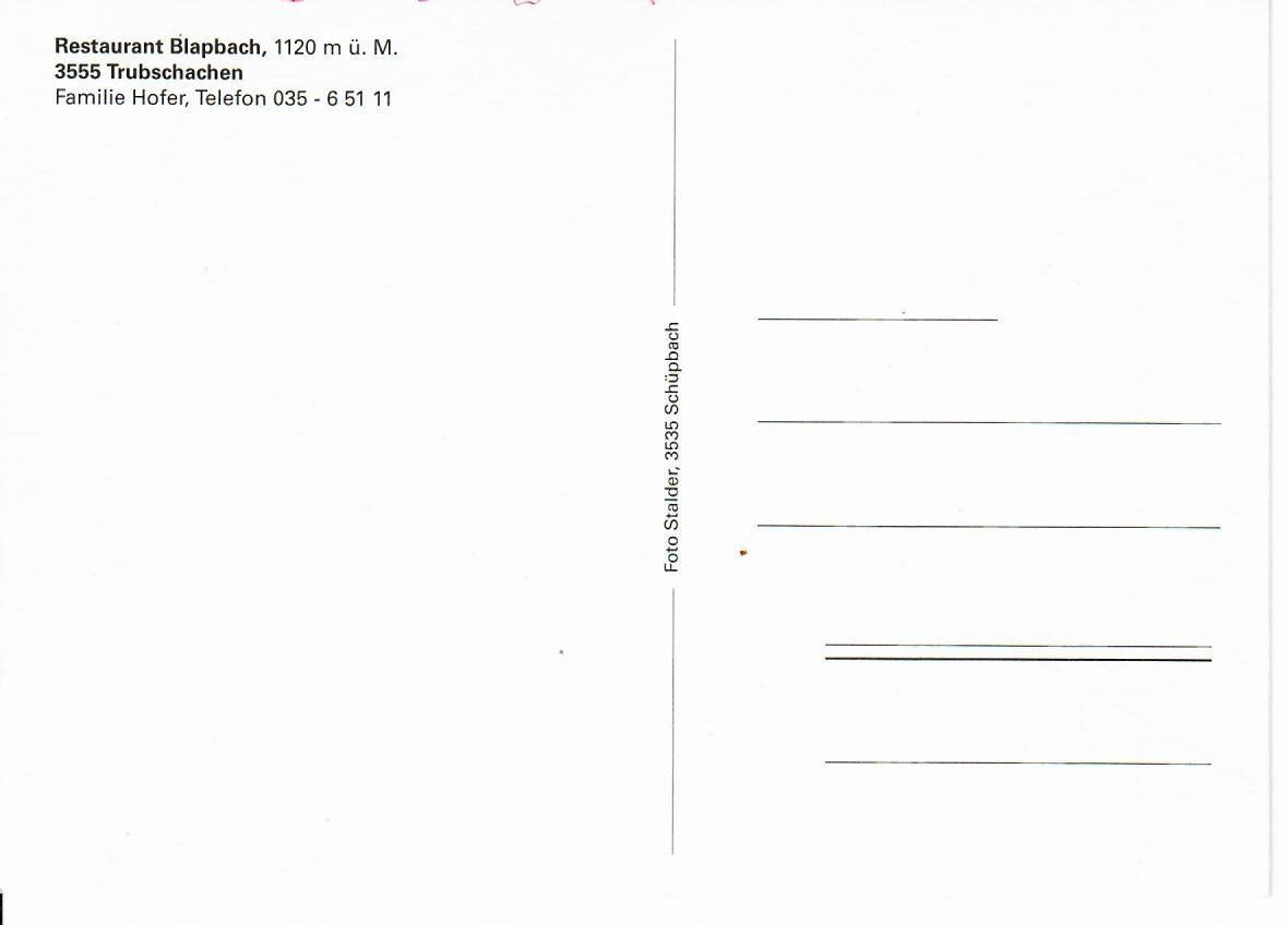 Cartoline postali: Trubschachen – Usato da Hochdorf venduto da Ziegel-16 1