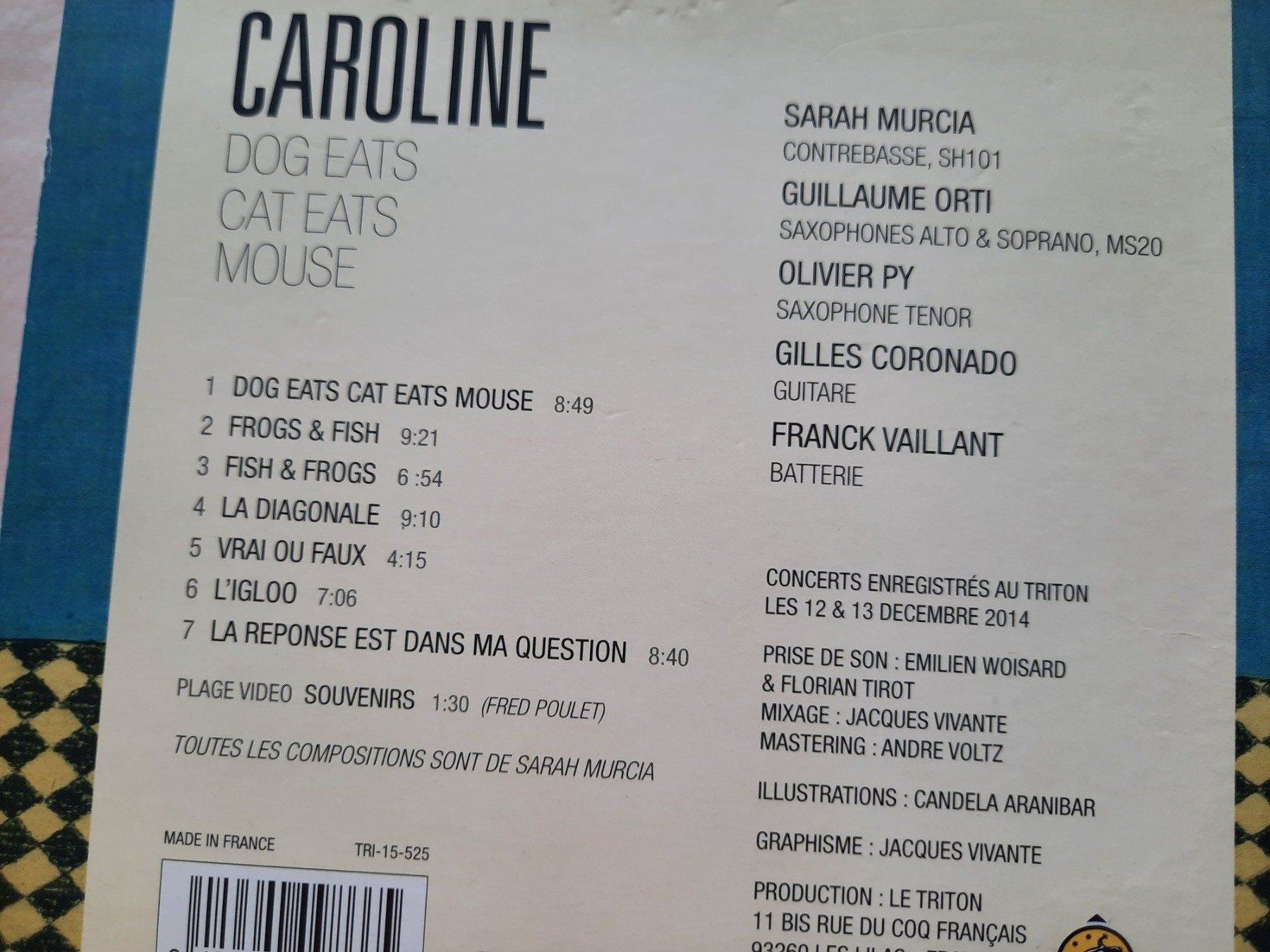 CDs: CD Caroline - Dog eats cats eats mouse – D'occasion à Pully par bro_n52j 2
