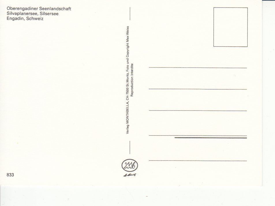Cartoline postali: Engadin 1 um 1995 – Usato da Bürglen TG venduto da StampGraf 1