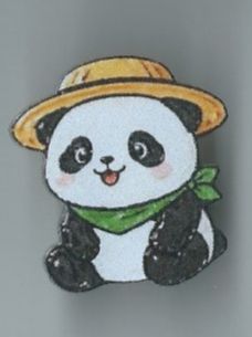 Plaquettes & Badges: Panda Bär mit Hut, Pin – D'occasion à Zürich par t24_de