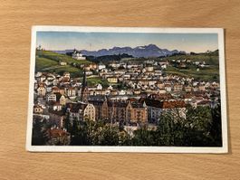 Alte Ansichtskarte St. Gallen mit Säntis, Top Zustand!