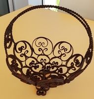 Antiker Metallkorb, Vintage Deko, Shabby Chic Rustik Rost