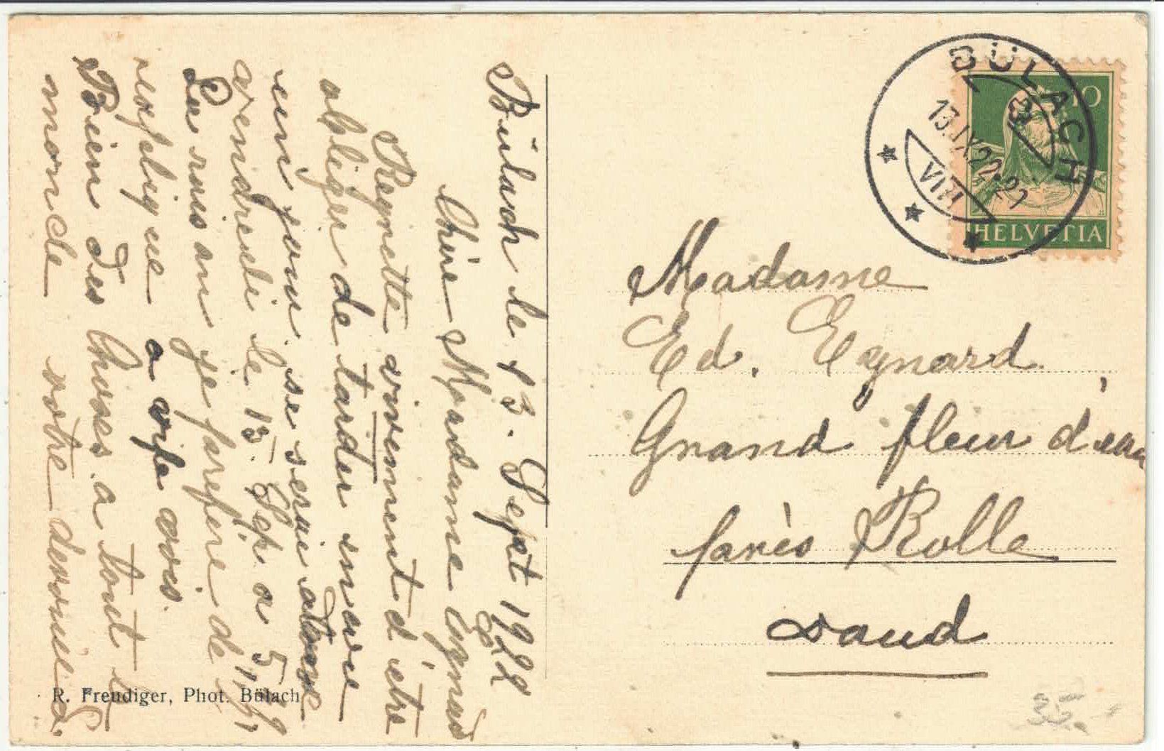 Cartoline postali: Bülach - Bergli – Usato da Ettingen venduto da Kartenplanet 1