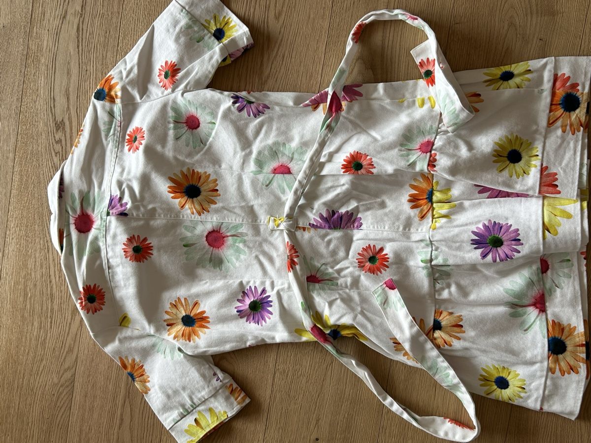 Desigual Vestiti: Robe Desigual imprimé fleurs blanc taille L courte – Usato da Miège venduto da Melaso 1