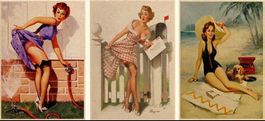 Affiche/Poster pin-up (3PCS)- set 42x30cm