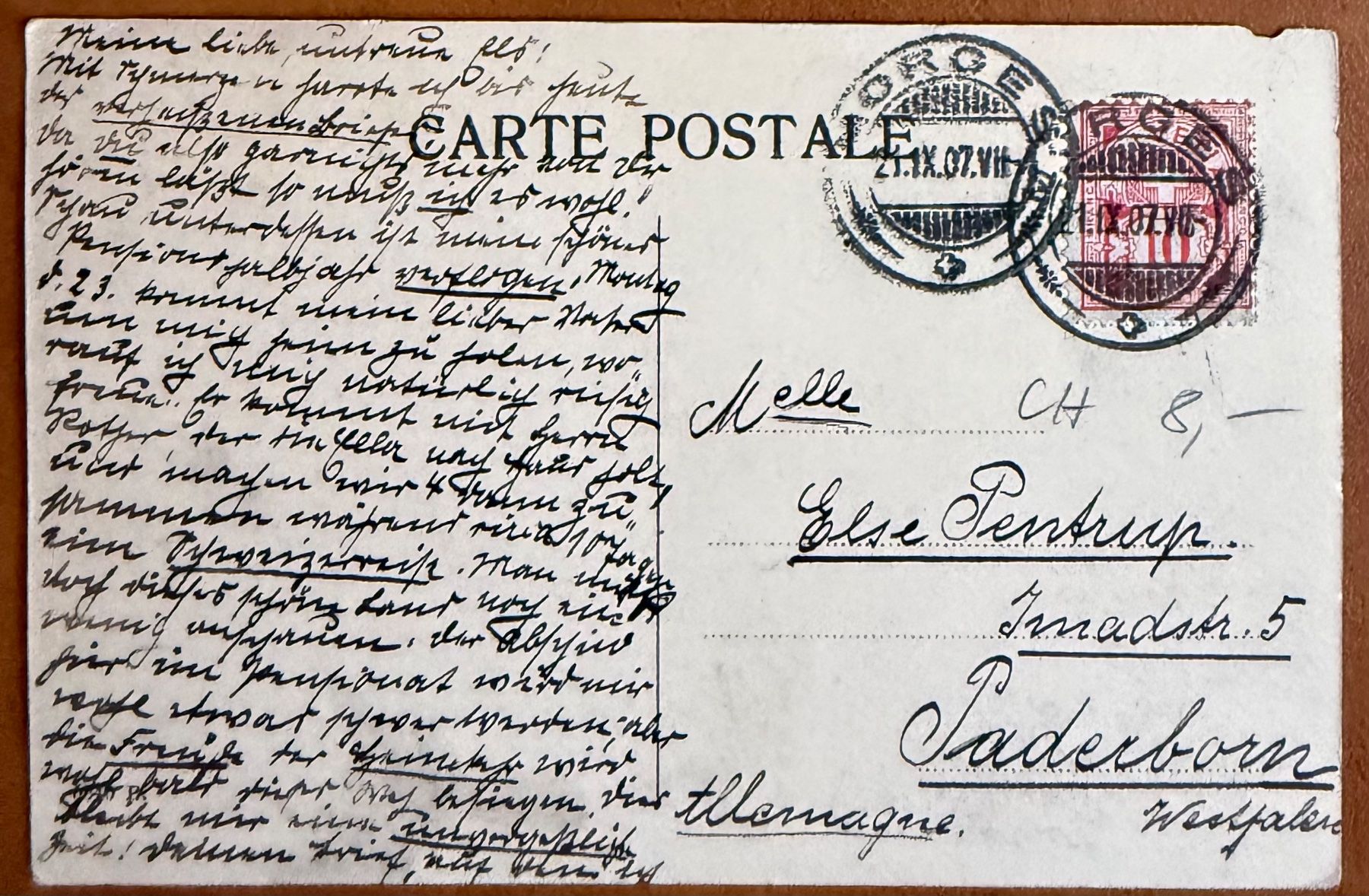 Cartoline postali: Morges - Belle vue de 1907 – Usato da Lutry venduto da Ediego 1