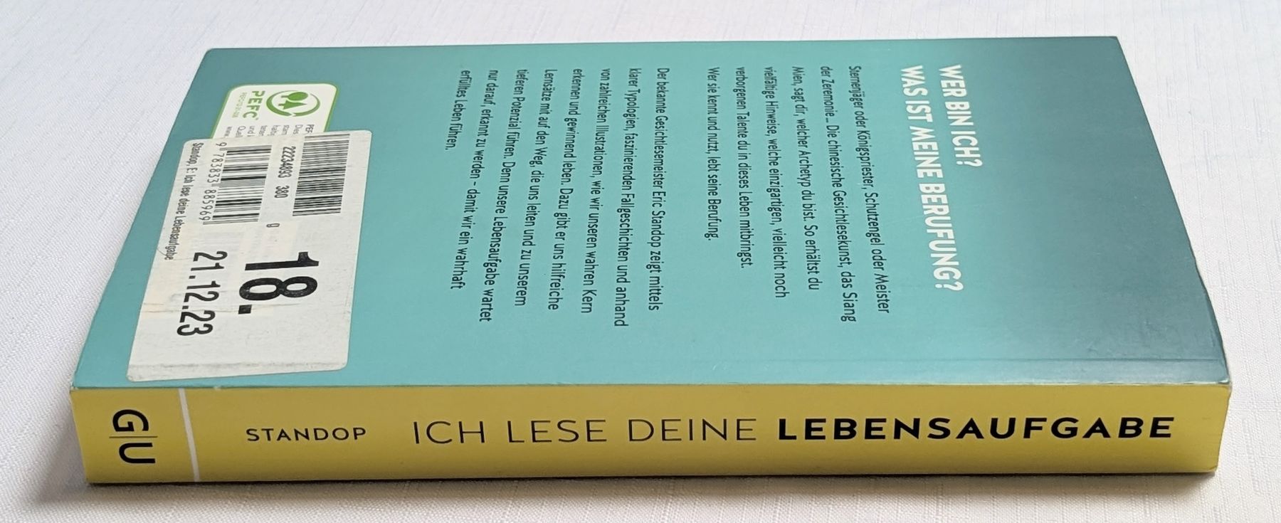 Libri: Ich lese deine Lebensaufgabe - Eric Standop – Nuovo (secondo la descrizione) da Wängi venduto da ABIZONE-86 2