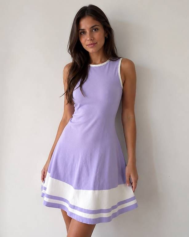 Kleider: Kleid lila weiss Grösse 34 – Gebraucht aus Stein AG von lil_l8tz