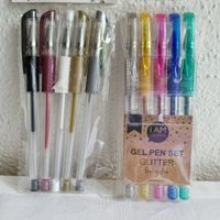 10 Gel Stifte mit und ohne Glitter Bunt und Festlich