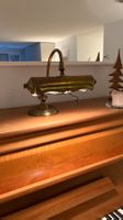 Antike Klavierlampe aus Messing – funktionsfähig