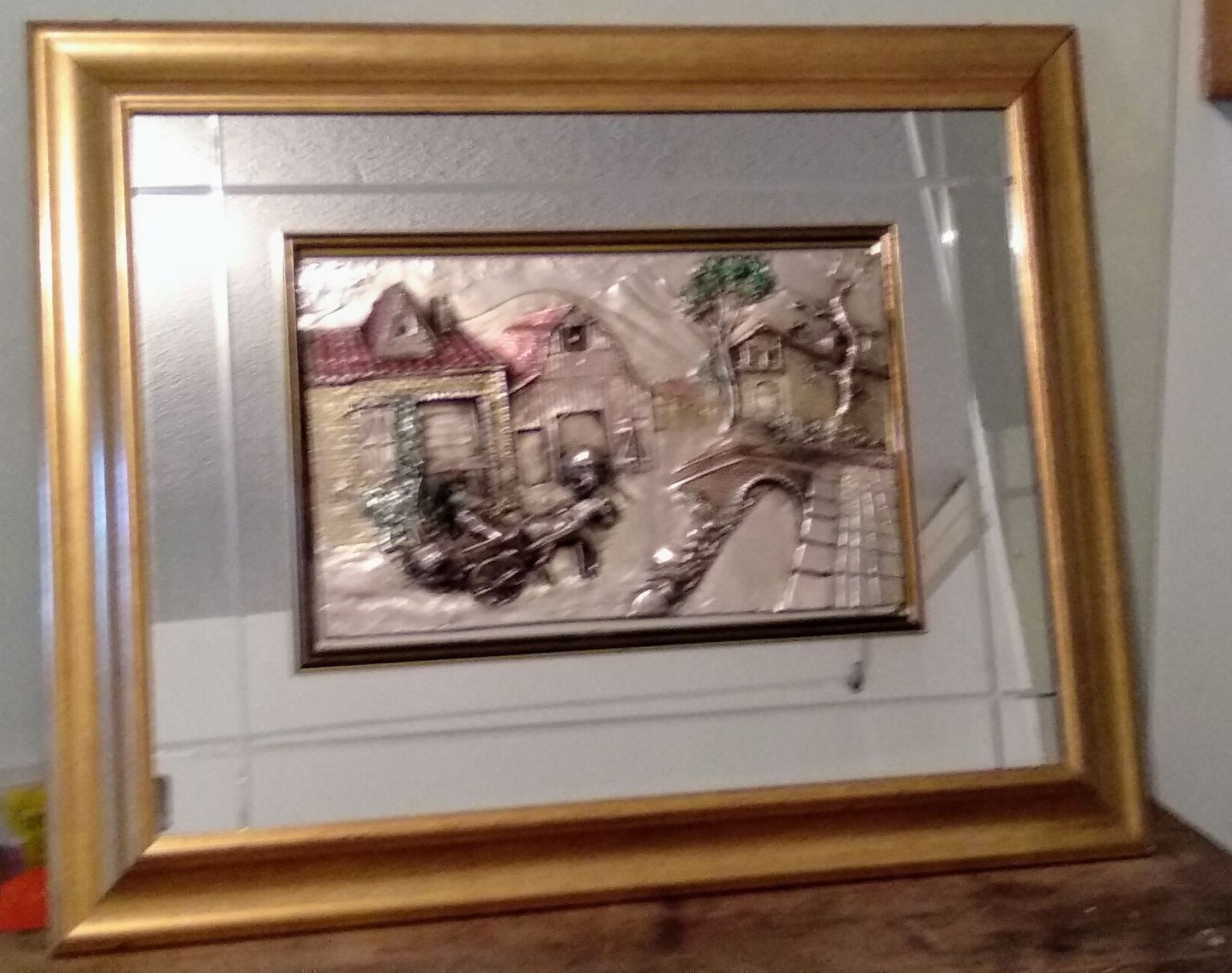 Dipinti: Bild mit Flach-Relief aus 925er Silber – Usato da Schwyz venduto da Vesparider01