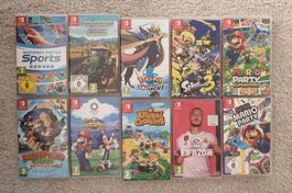 10 Spiele für Nintendo Switch, gebraucht