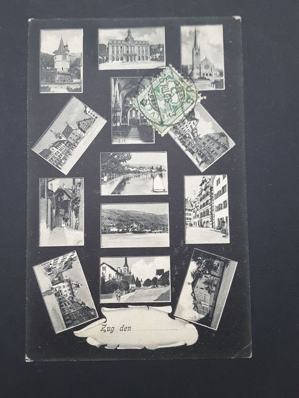 Cartoline postali: AK Zug , Mehrbild 1906 – Usato da Reichenburg venduto da Pipo-67 1