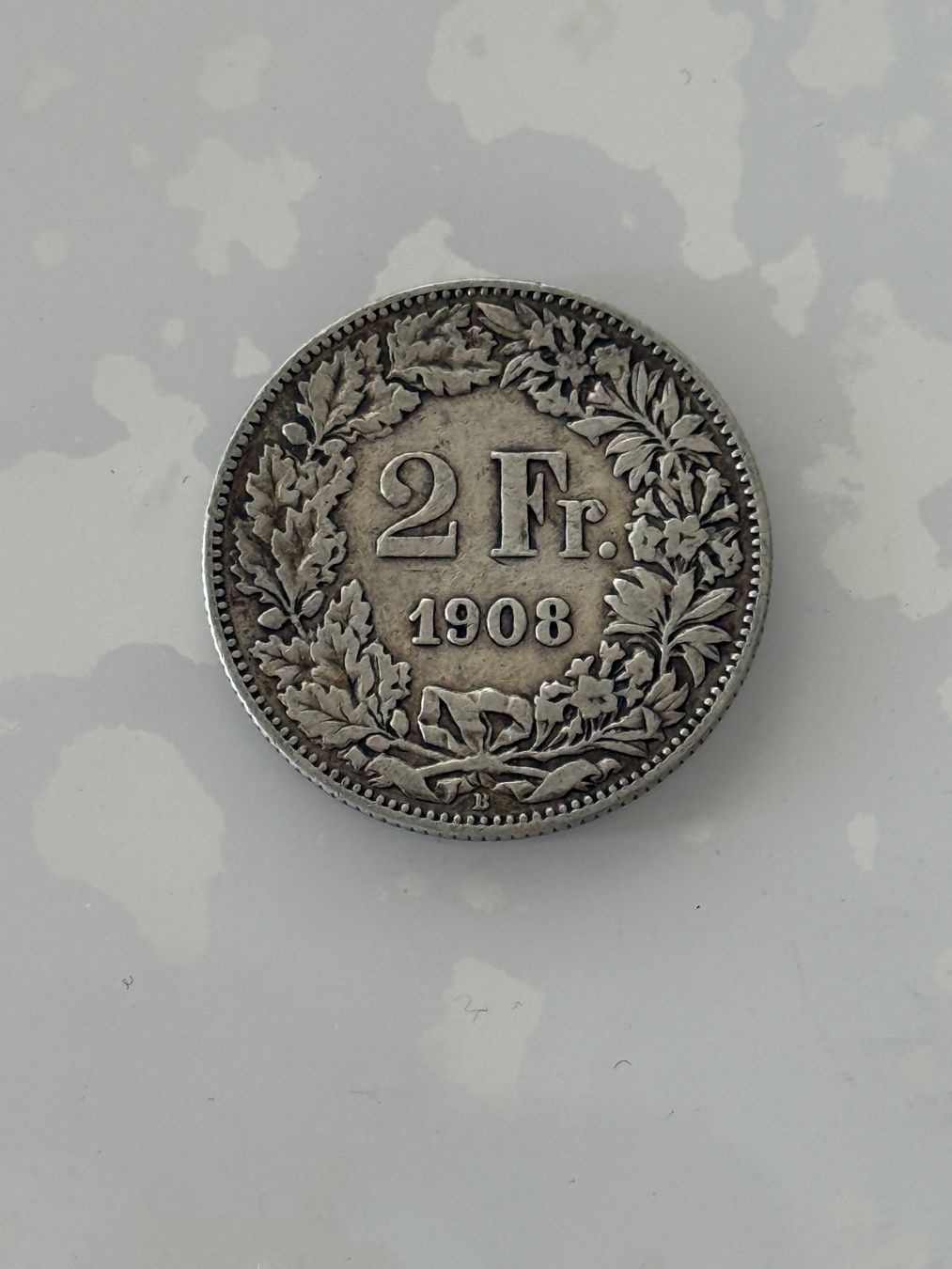 Tutti le monete: 2 Franken 1908  sehr Rar – Usato da Wallisellen venduto da SWISS_SILVER1 1