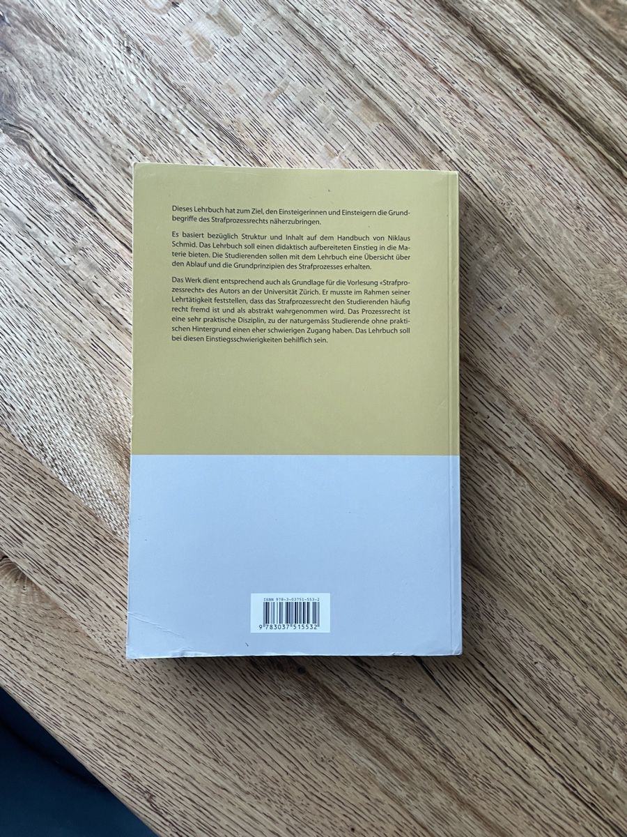 Bücher: Grundriss des schweizerischen Strafprozessrechts – Gebraucht aus Einsiedeln von loubi02 1