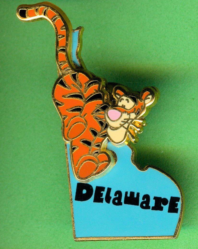 Disney Placchette & Badge: Disney   TIGGER  Staat Delaware – Usato da Winterthur venduto da Sammleroase