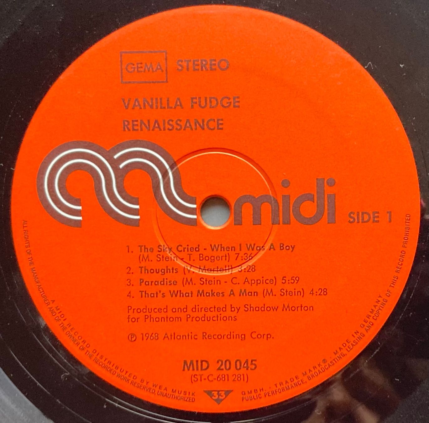 Dischi in vinile: VANILLA FUDGE - RENAISSANCE – Usato da Poliez-Pittet venduto da Newtown-Records 2