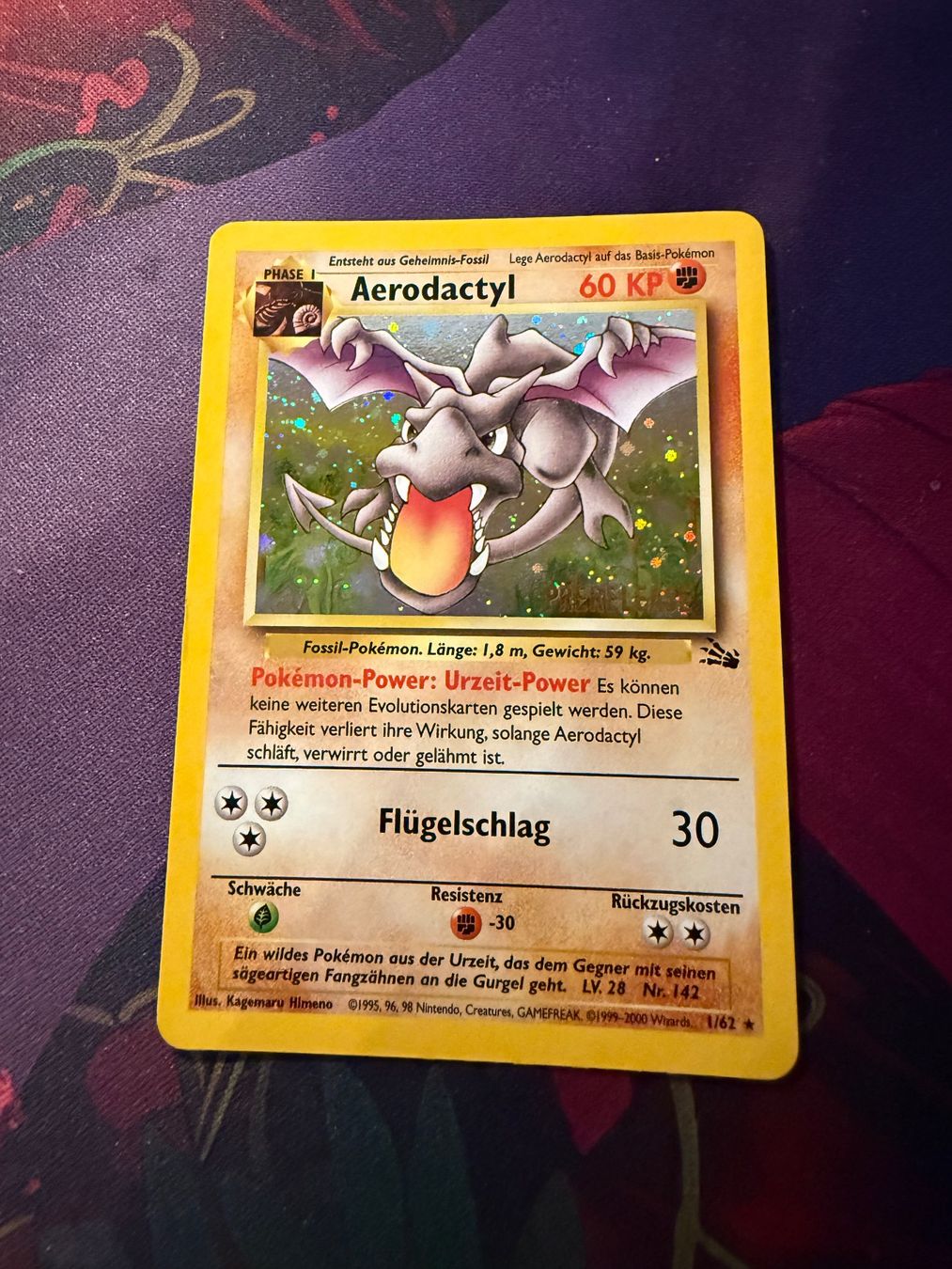 Pokémon Carte collezionabili: Aerodactyl - Fossil - Prerelease Stamp – Usato da Oberbüren venduto da wuna123 2