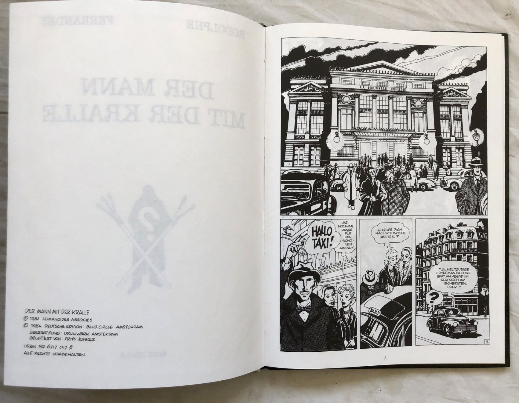 Fumetti: Der Mann mit der Kralle - Comicalbum - HC - Blue Circle – Usato da Schaffhausen venduto da durruti 2