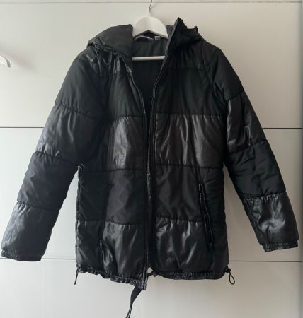 Leather Jacket Puffer Coat Daunen Winterjacke Damen Zara ZARA