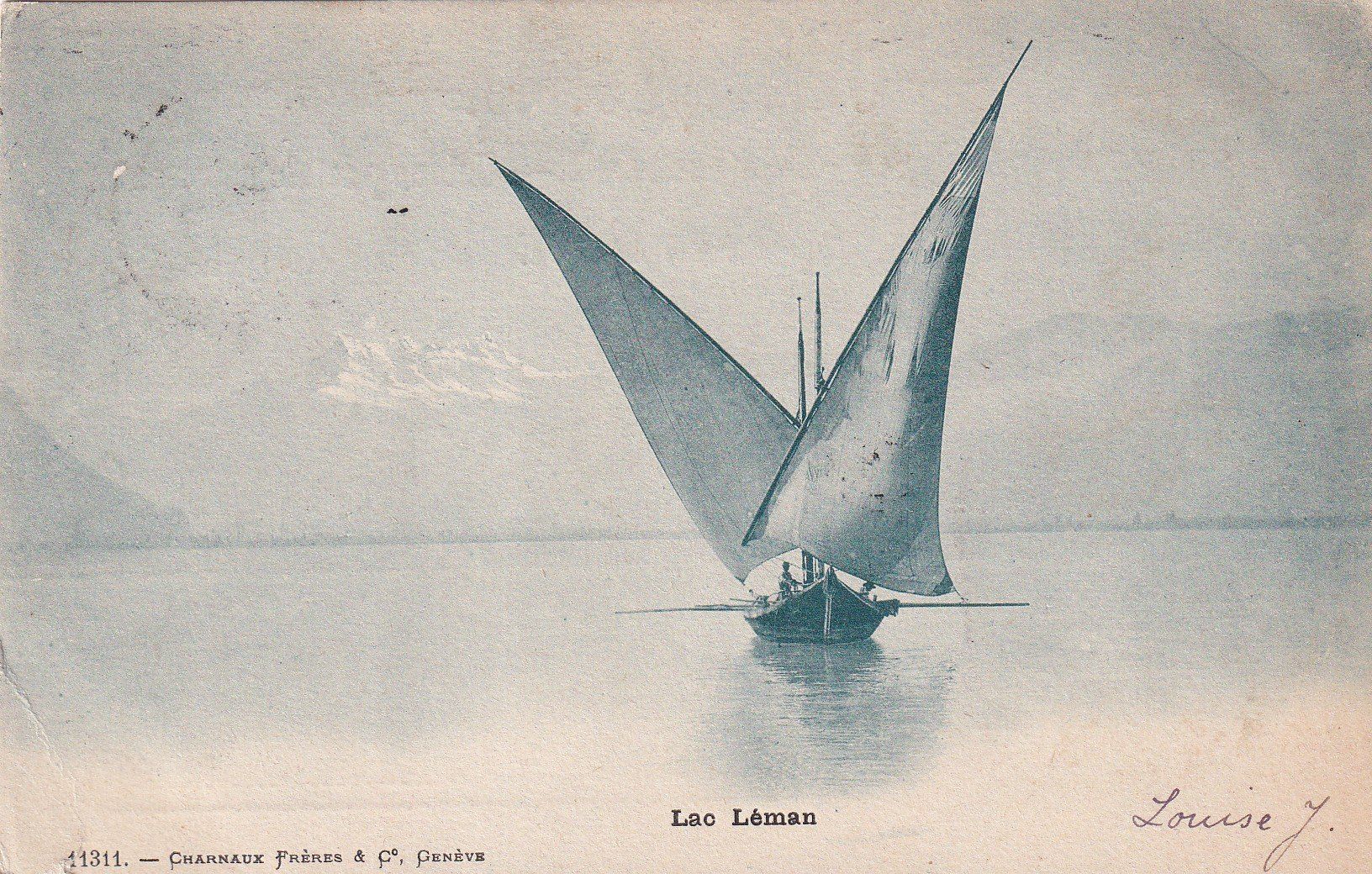 Cartoline postali: Lac Léman  1903 – Usato da Cormoret venduto da Pascalll2001