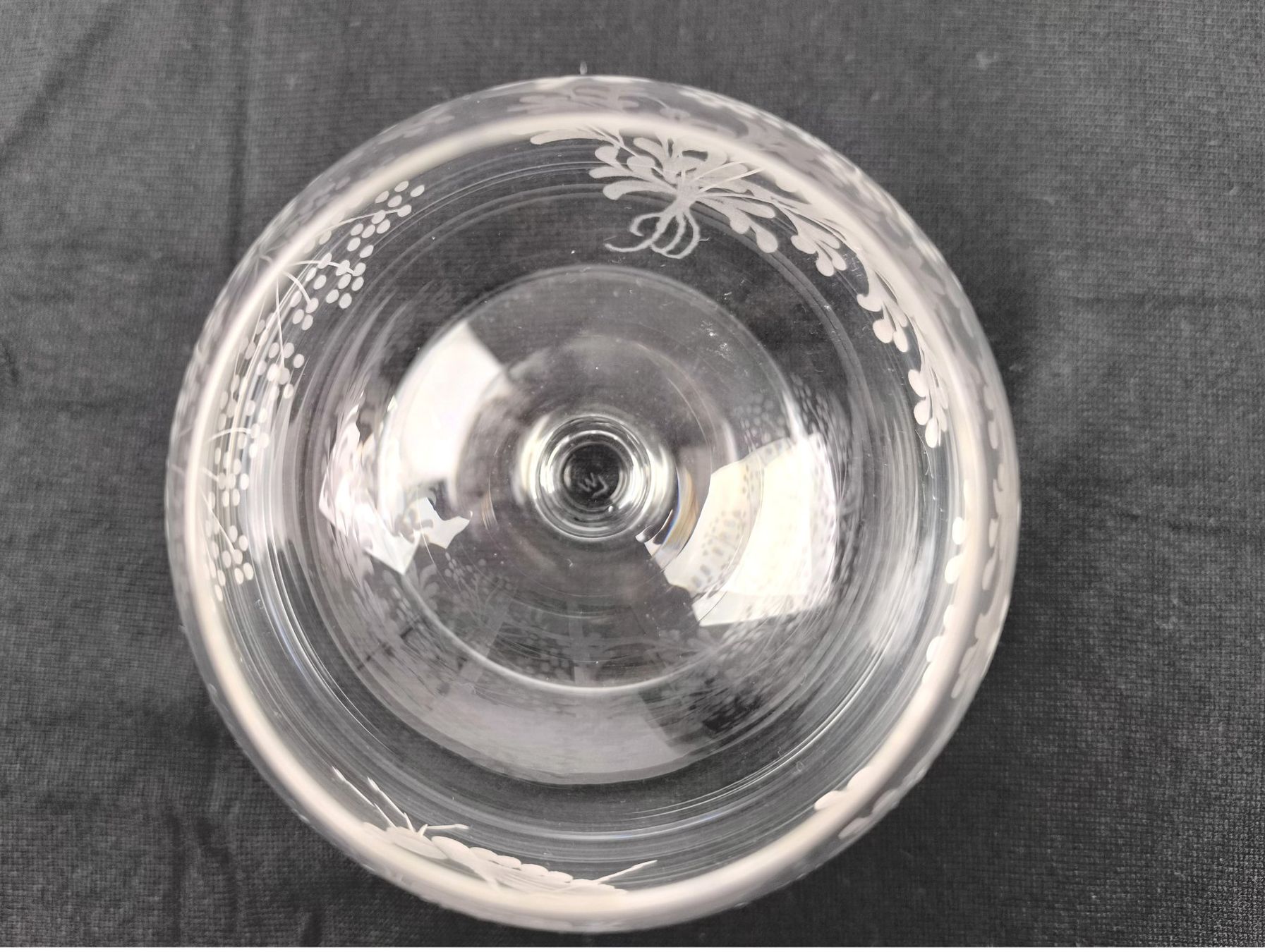 Bicchieri: Cognacglas mit Blumenschliff – Usato da Rüti ZH venduto da Restwert_Rueti_ZH 2
