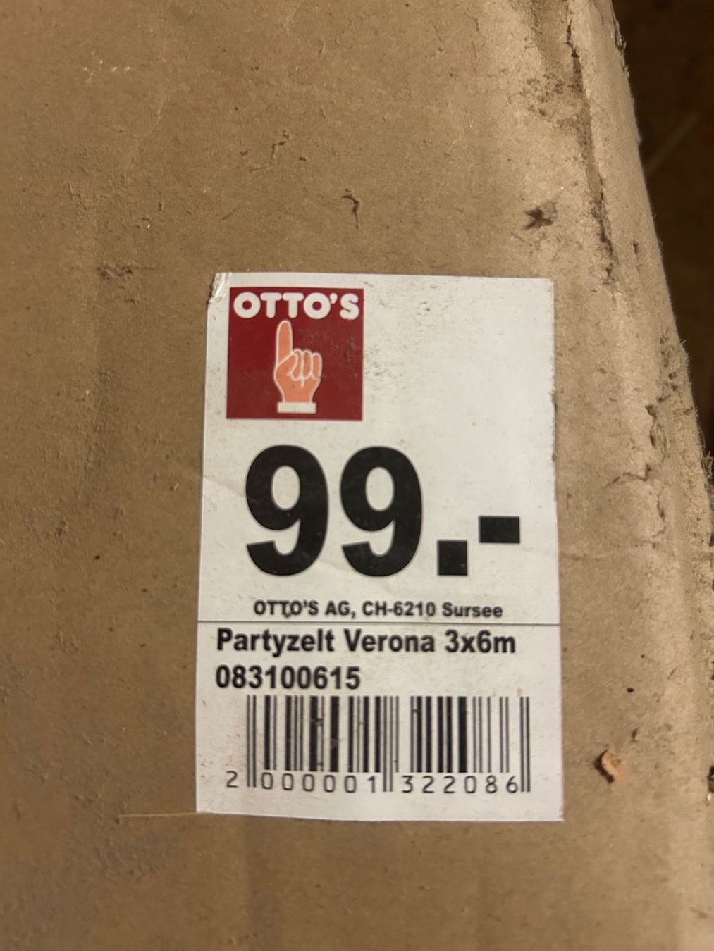 Tende & Padiglioni: Partyzelt 3x6m ab CHF 1.00 – Usato da Anglikon venduto da Buas 1