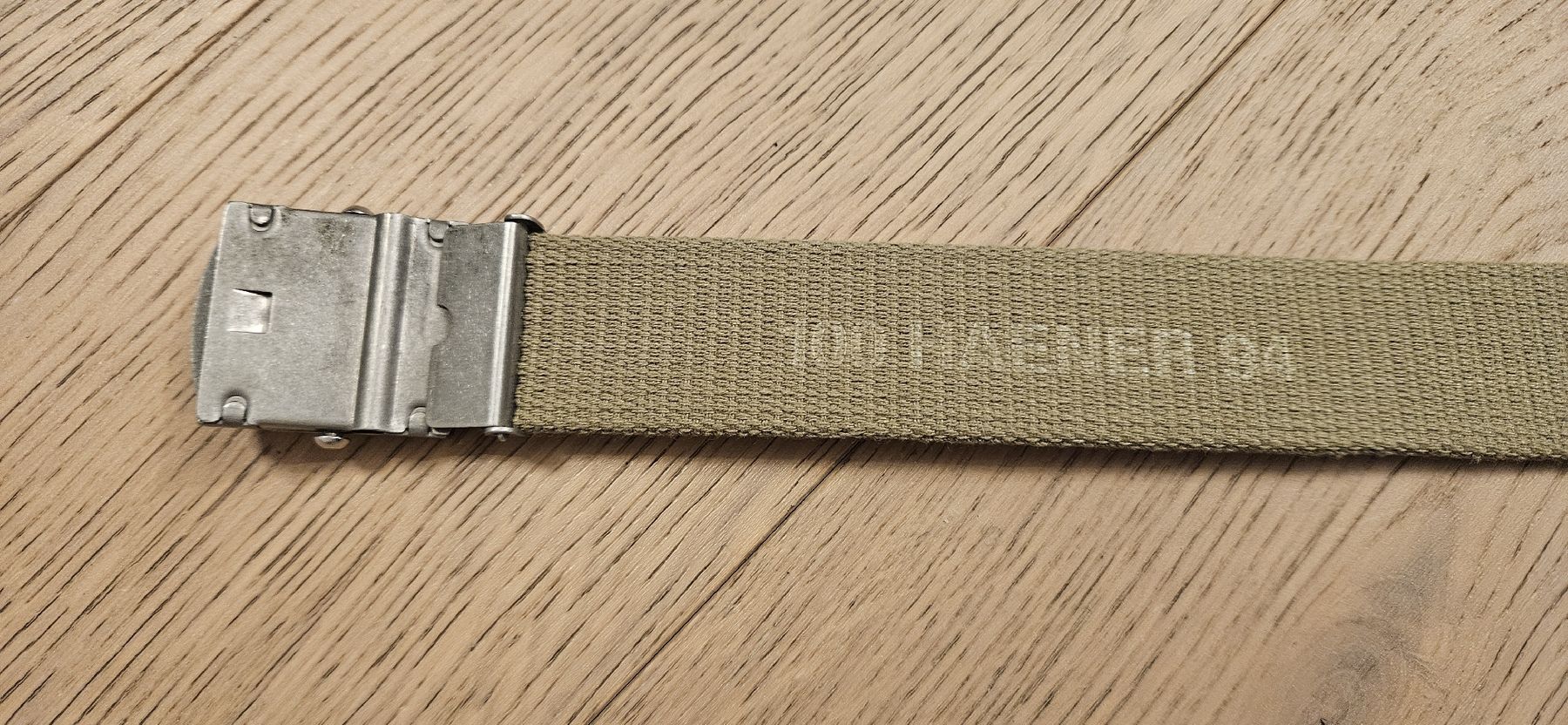 Schweizer Armee Cinture: Armee Textilgürtel olivgrün – Usato da Pfäffikon ZH venduto da mat_gg9b 1