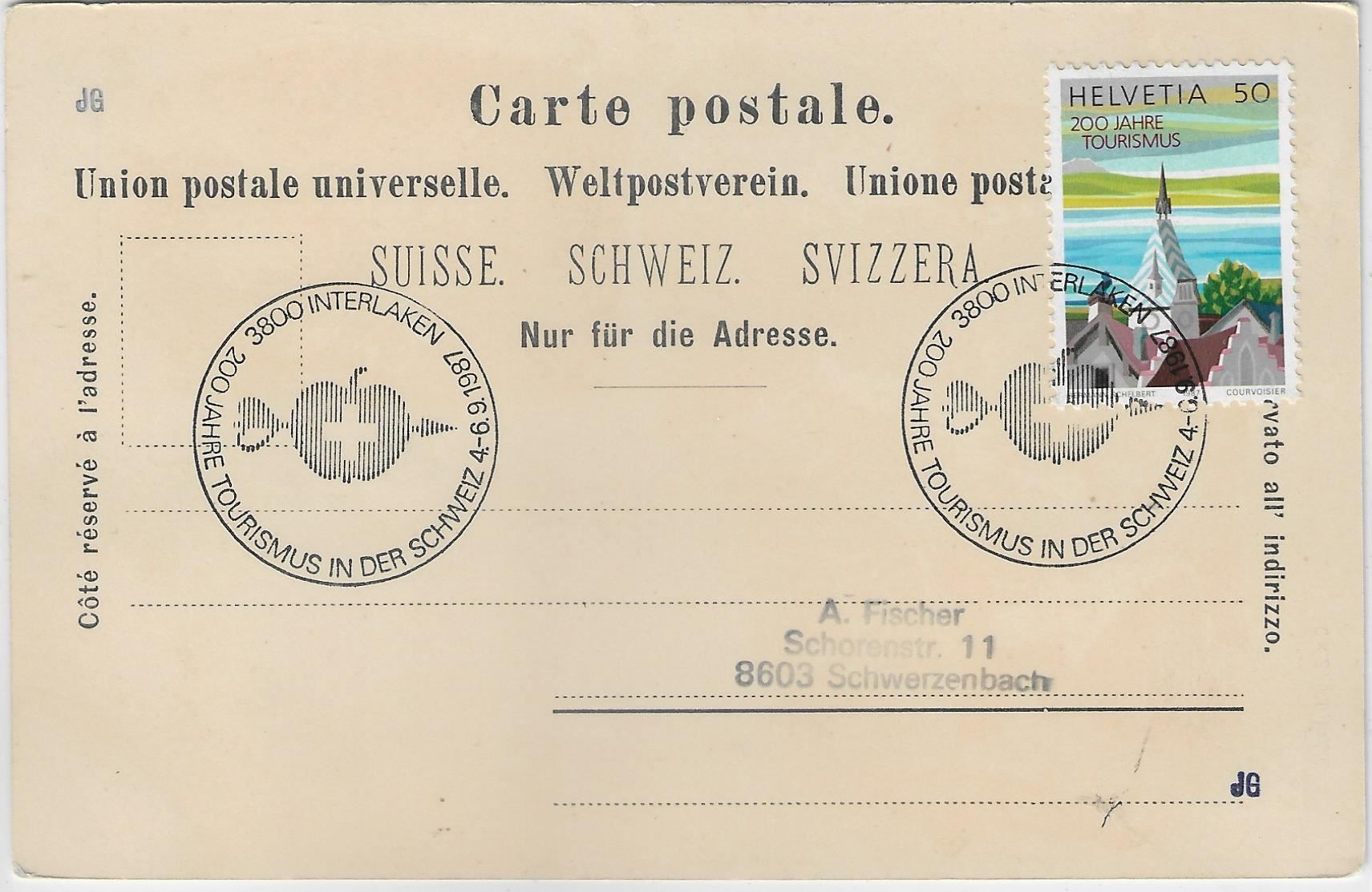 Cartoline postali: Gruss aus den Bergen - farbige Litho – Antico da Ettingen venduto da Kartenplanet 1