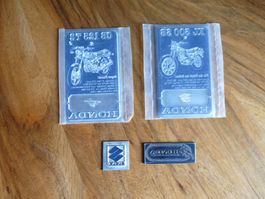 4 Druckplatte, 3 Honda 1 Suzuki aus Metall