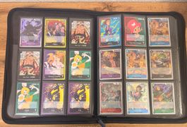 One Piece & Dragon Ball TCG Set inkl. Sammelmappe 328 Karten