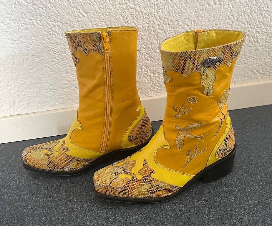 Scarpe da donna: Lederstiefel gelb – Usato da Bern venduto da rzb_c8gw 1