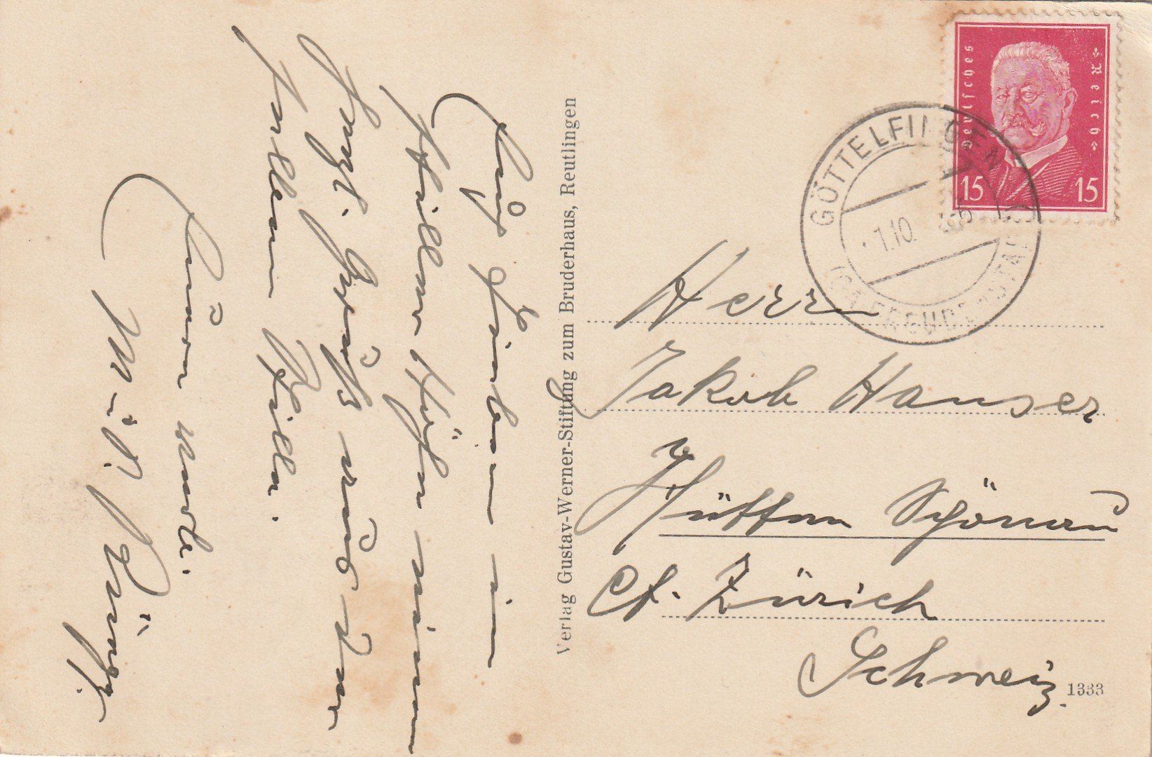 Cartes postales: Scherenbach Bruderhaus – D'occasion à Rorschacherberg par fratovi2 1