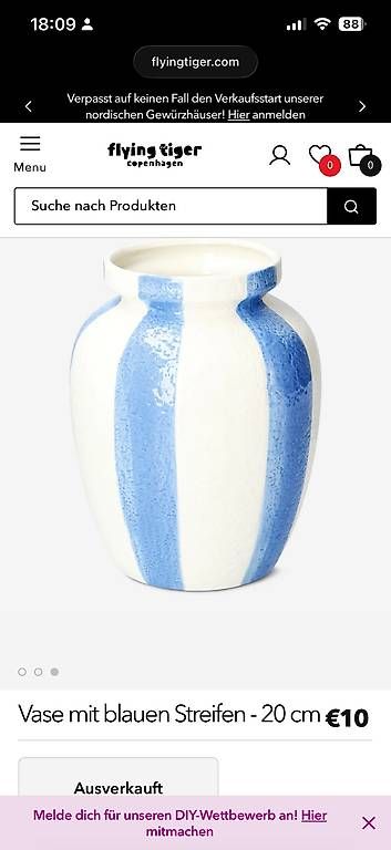 Vasi & Recipienti: Vase Flying Tiger  – Usato da St. Gallen venduto da mpo_5dlc 2