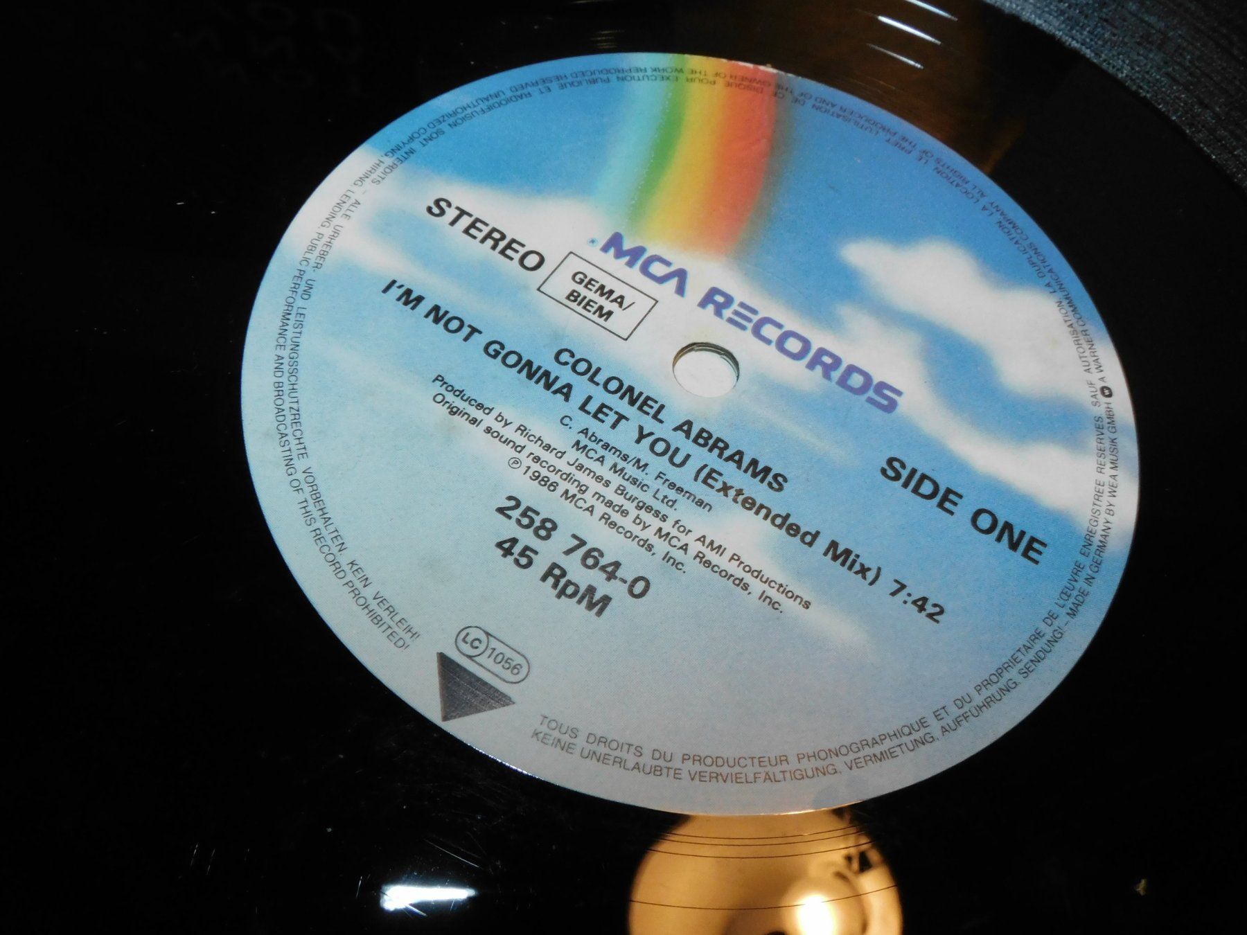 Dischi in vinile: LP 1986 Colonel Abrams Extended Mix    LP – Usato da Sursee venduto da 76 1