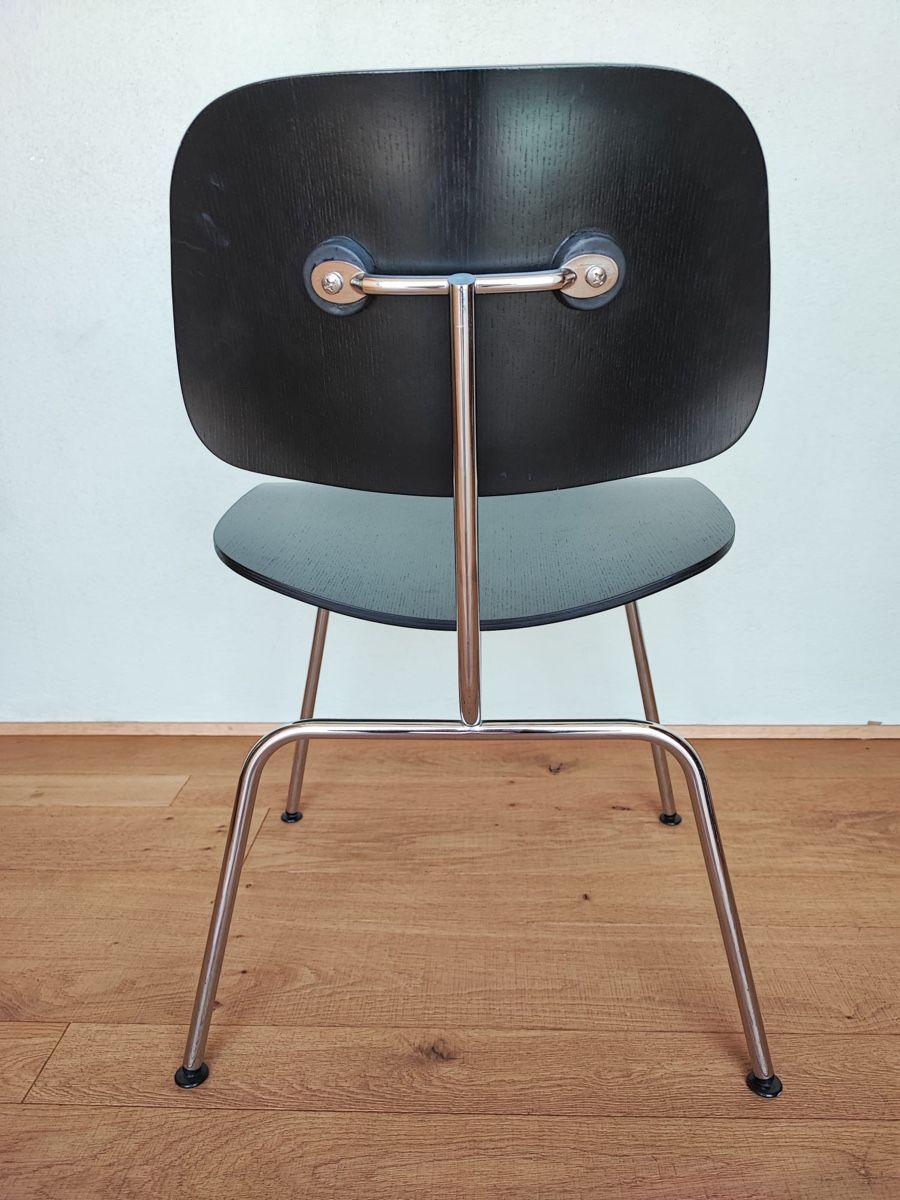 Eames Sedie: DCM Stuhl von Charles & Ray Eames in Schwarz – Usato da Dielsdorf venduto da rlx_geek 3