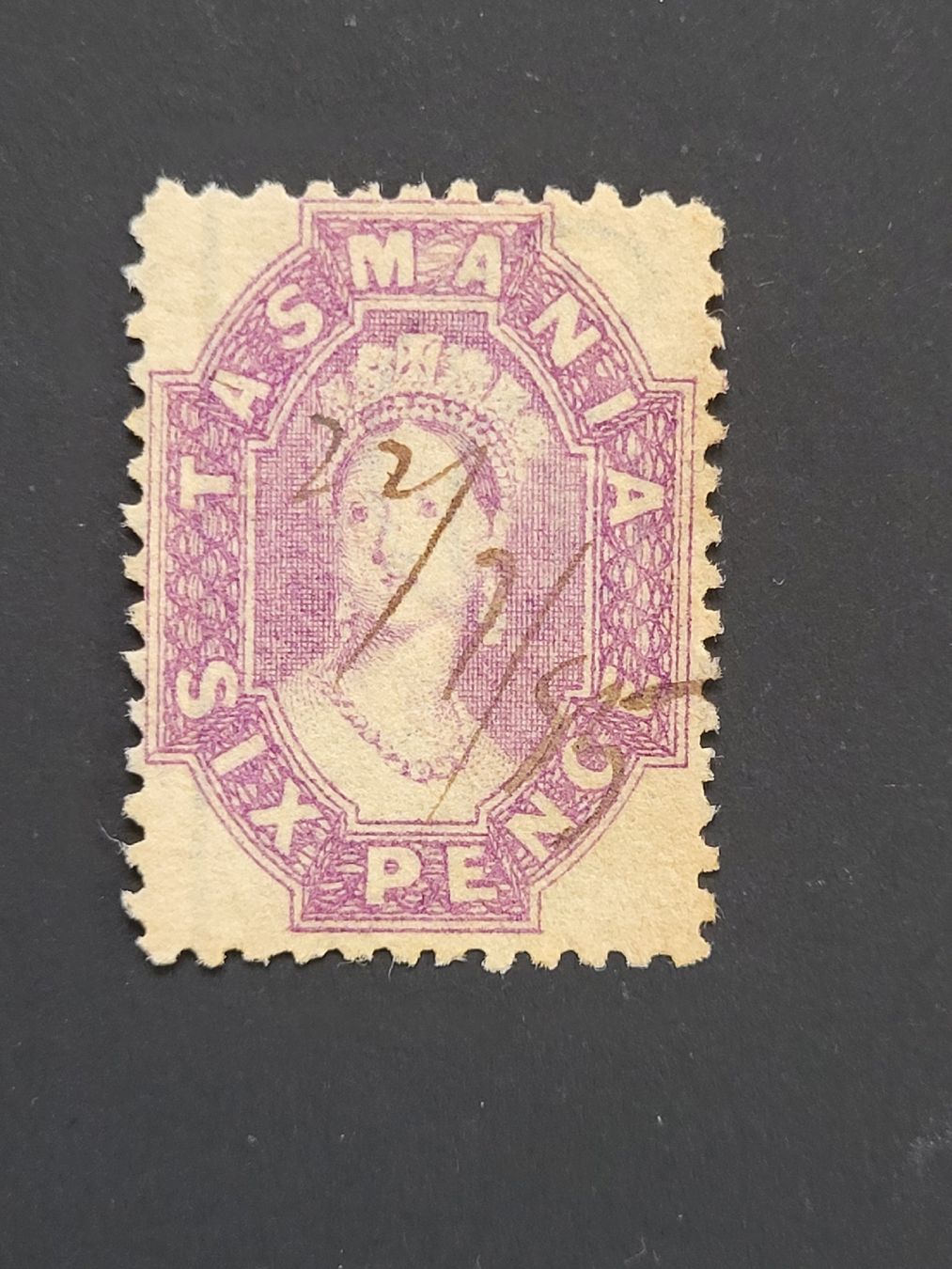 Tous les timbres: 1864-70, Tasmanien  -  Six Pence – D'occasion à stäfa par brandy66