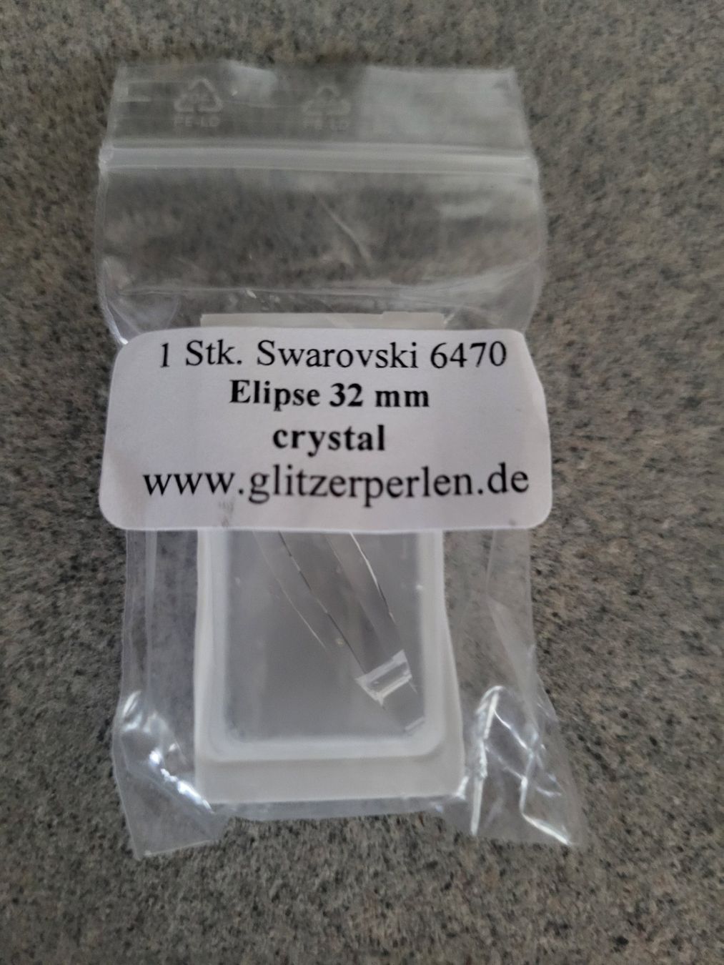 Perle (finte): Swarovski 6470 Elypse Crystal -32mm – Nuovo e nell'imballaggio originale da Zumikon venduto da cozurich