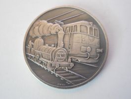 1972 silber   125 Jahre  Schweizer Eisenbahnen 15gr.