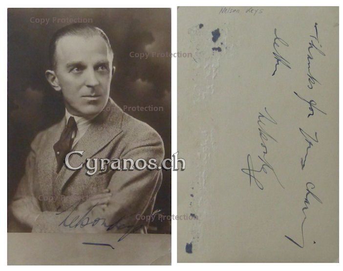 Autografi: Nelson Keys (1886-1939) Schauspieler - Autogramm – Usato da Dietikon venduto da cyranos1
