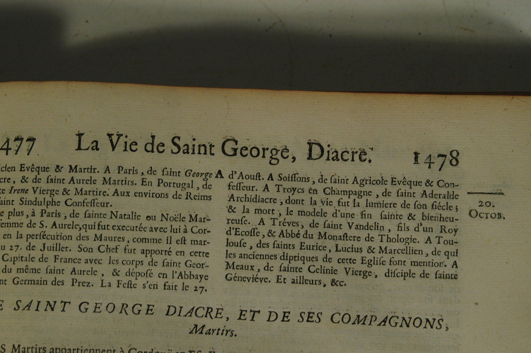 Bücher: Buch Les Vies Des Saints MDCCXIX – Gebraucht aus Herisau von Wisen 4