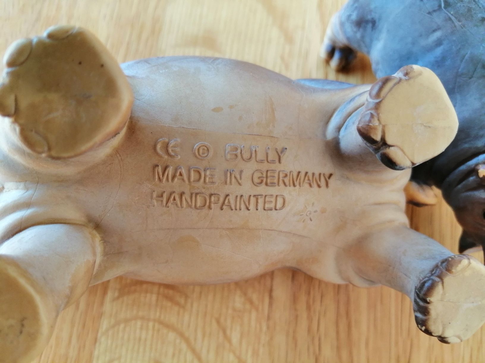 Bullyland Figuren: 2 Bully Nilpferde handbemalt, Vintage – Gebraucht aus Honau von holunder3 3
