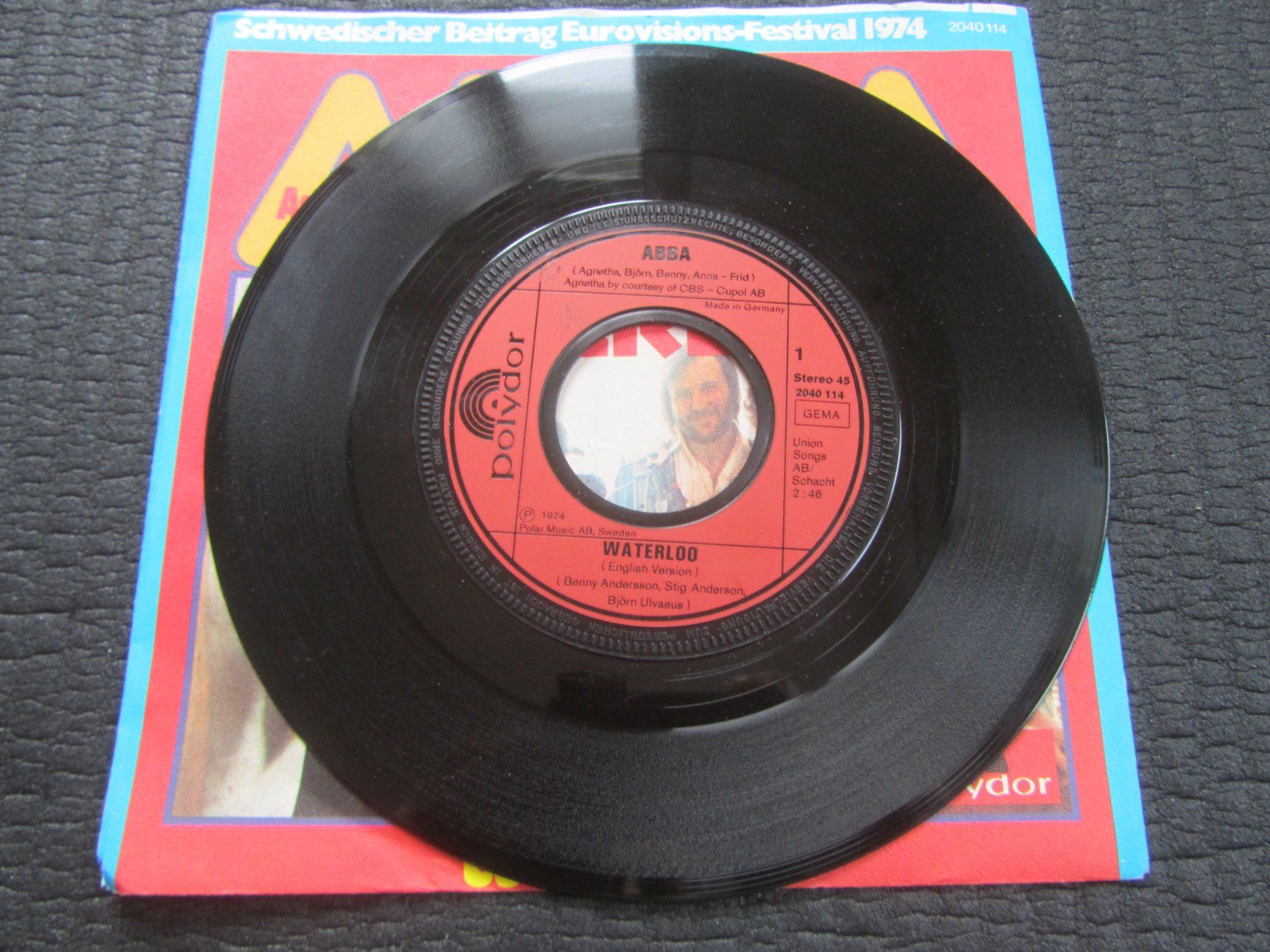 Dischi in vinile: ABBA - Waterloo Single Schallplatte 1974                /cbl – Usato da Seengen venduto da mikelele 1