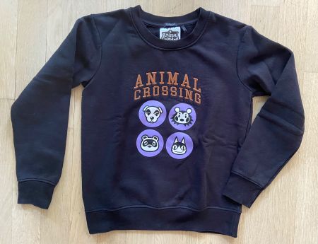 IKKS Sweatshirt noir violet 140 / 10 ans - comme neuf