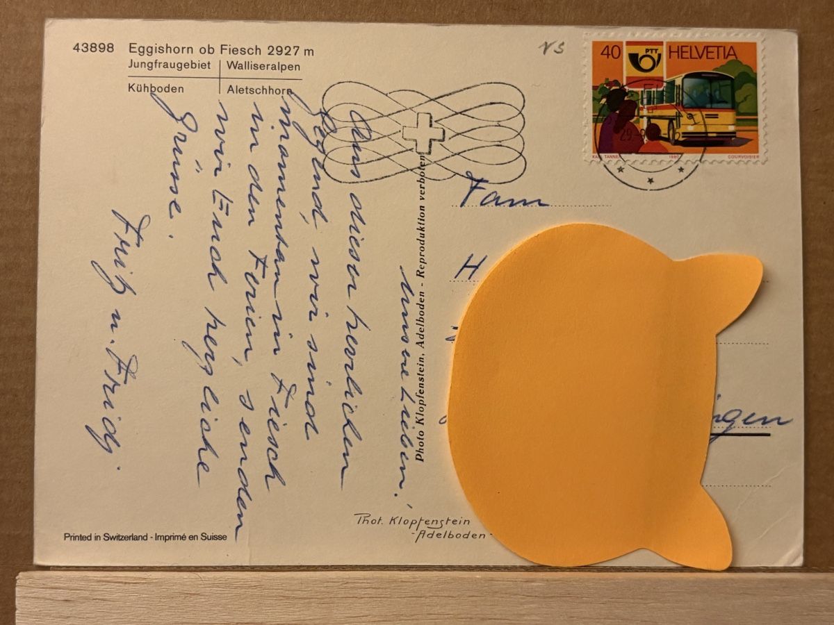 Cartoline postali: AK von Eggishorn – Usato da Rümlang venduto da Kartenpost1 1