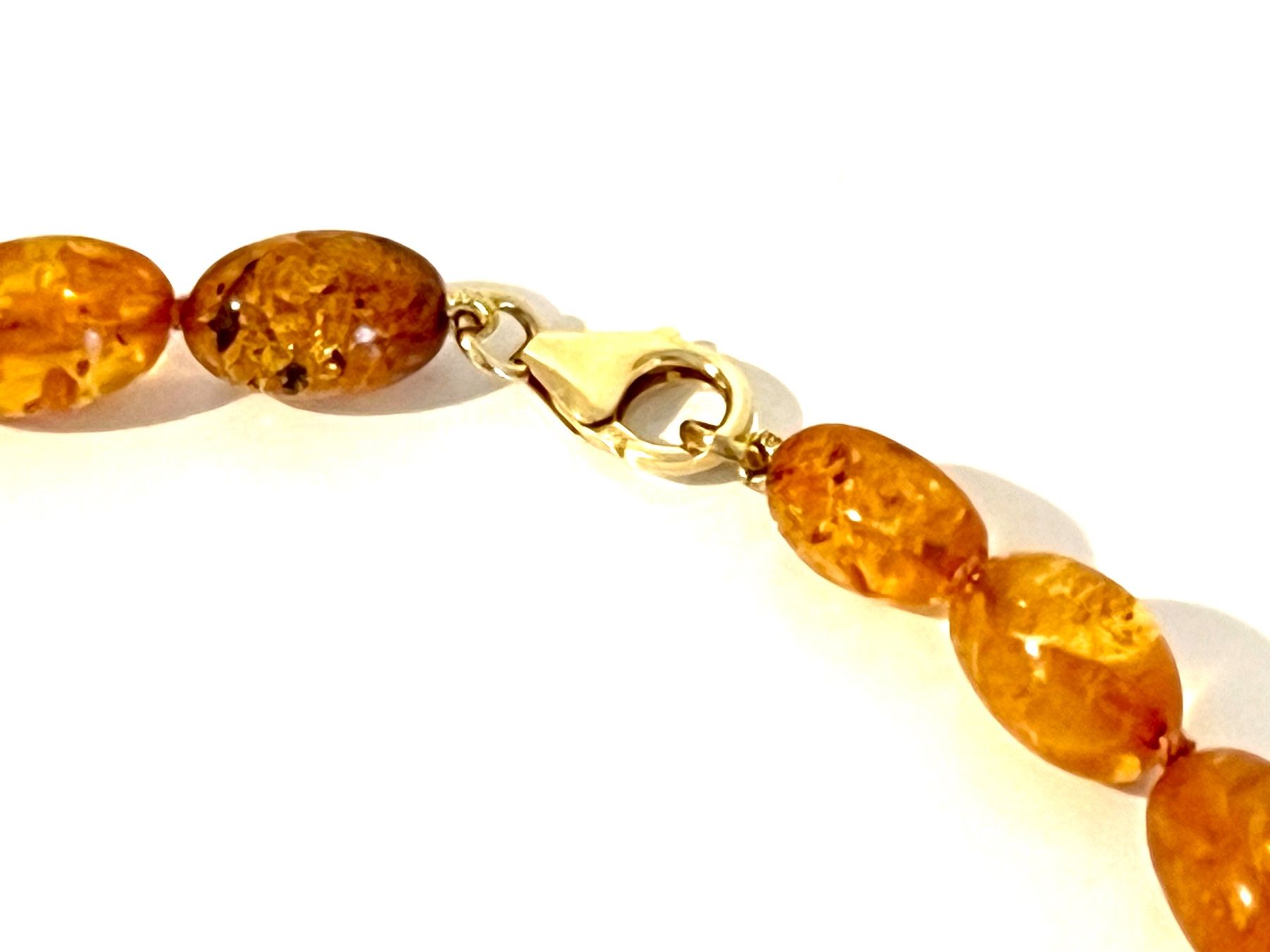 Ketten: Baltic Amber Necklace - Gold Plated Silver – Neu und originalverpackt aus Rüschlikon von ThereseJewelryDesign 2