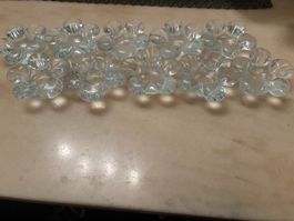 Blumenförmiger Kerzenhalter aus Glas, Top Zustand!