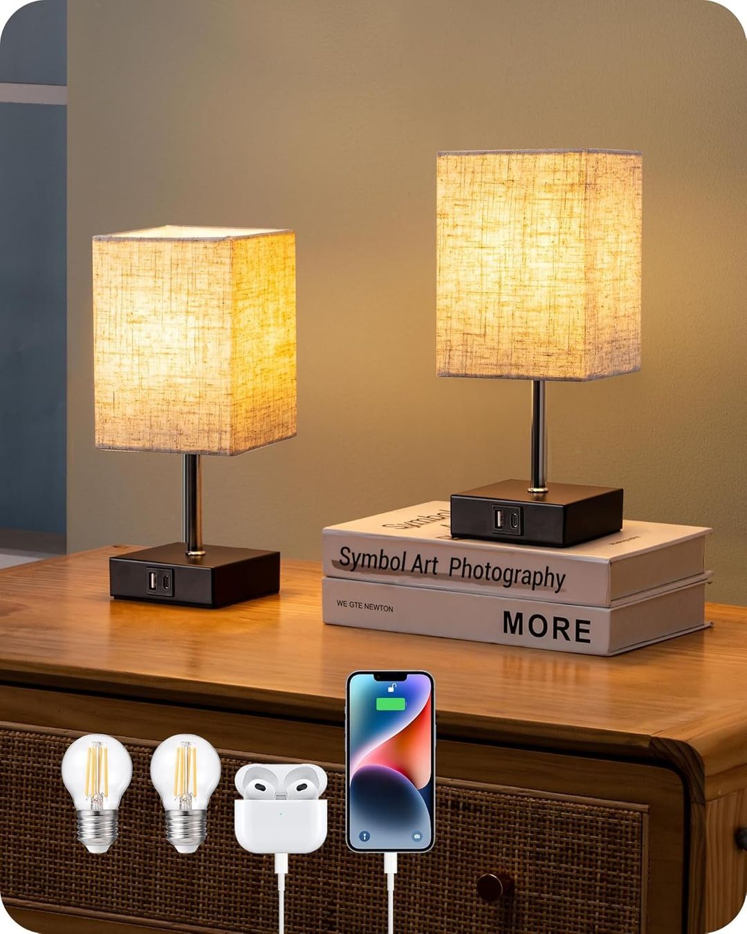 Lampade: Nachttischlampe Touch Dimmbar 2er Set – Nuovo e nell'imballaggio originale da Nuglar venduto da SaleRitter 2