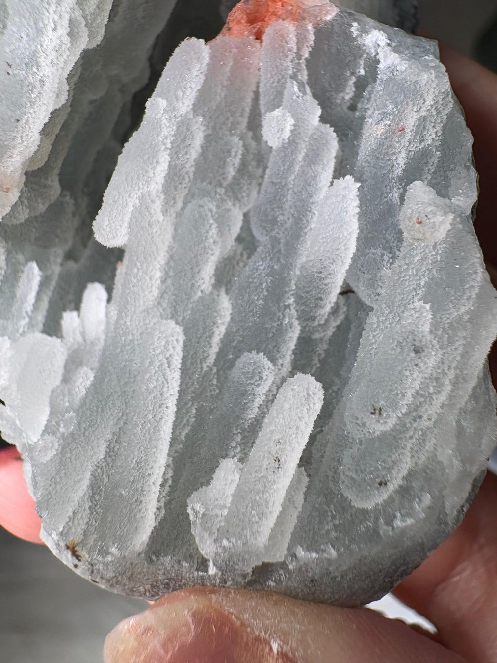 Minerali & Pietre curative: Chalcedon-Stalaktit mit Heulandit – Nuovo (secondo la descrizione) da Neuheim venduto da m.hald 4